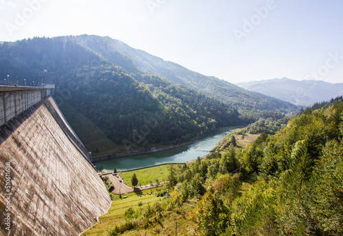 Big old dam in the mountains