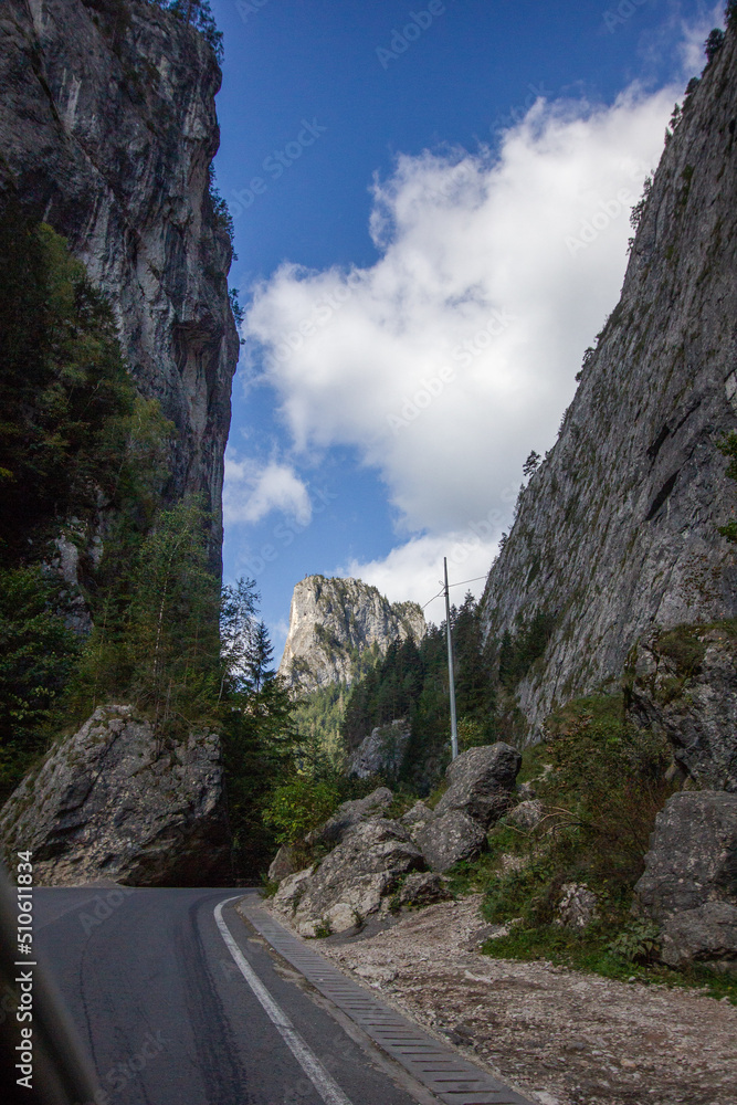 Tough canyon in carpathian mountains