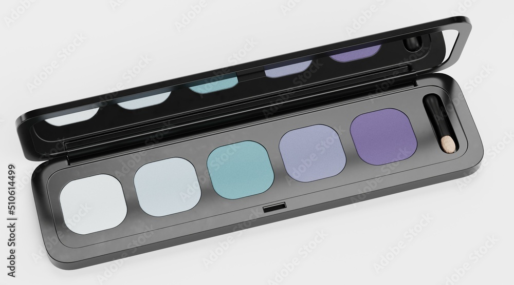 Realistic 3D Render of Eyeshadow Palette
