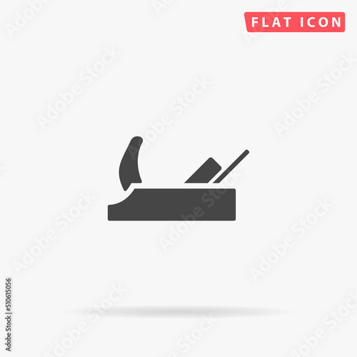 Hand planer flat vector icon