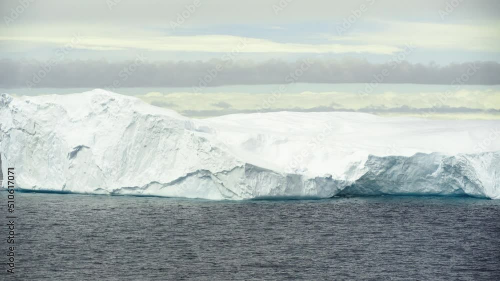 Point Of View Thick Layer Of Glacier Floating Over Sea - Patagonia, Argentina Point Of View Thick Layer Of Glacier Floating Over Sea - Patagonia, Argentina