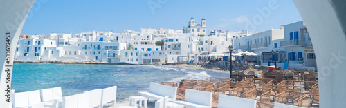 Naoussa waterfront, Paros Greece