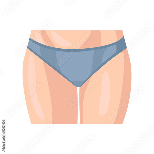 Female hips flat icon. Colored vector element from body parts collection. Creative Female hips icon for web design, templates and infographics.