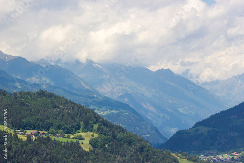 Landscape of Lienz Dolomites in Austria. Massive Alpine mountains. © Mira Drozdowski
