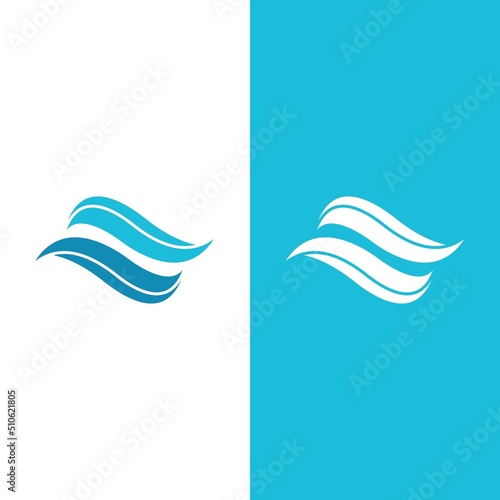 Wave beach vector illustration design