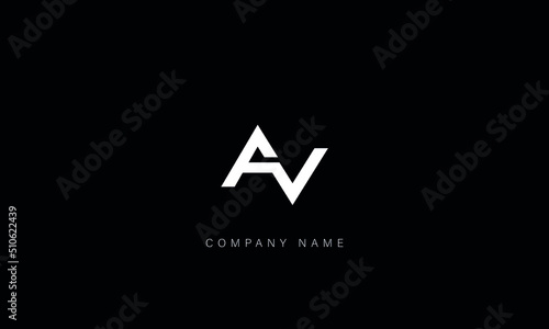 AV, VA Abstract Letters Logo Monogram