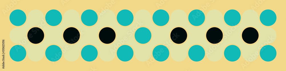 Multicolor truchet tiling connections illustration Multicolor truchet tiling connections illustration