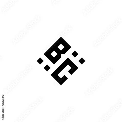 CB geometric logo initial concept with high quality logo design