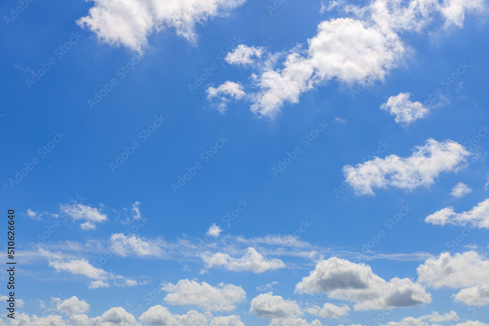 beautiful blue sky with clouds in summer beautiful blue sky with clouds in summer