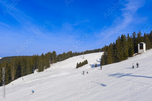 Skigebiet Laterns-Gapfohl in Vorarlberg, Österreich 