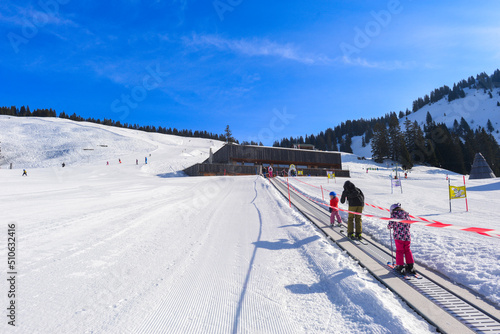 Skigebiet Laterns-Gapfohl in Vorarlberg, Österreich