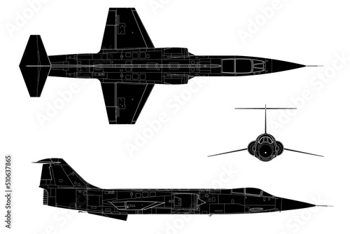 Caza monomotor interceptor F-104 photo