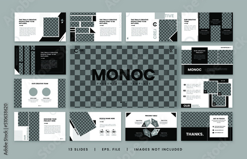 Minimal modern presentation template for business