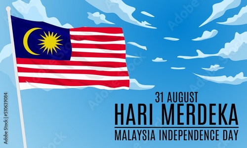 Malaysian waving flag . malaysia independence day