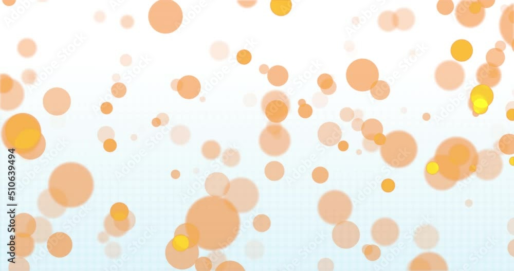 Animation of colourful spots over white background Animation of colourful spots over white background