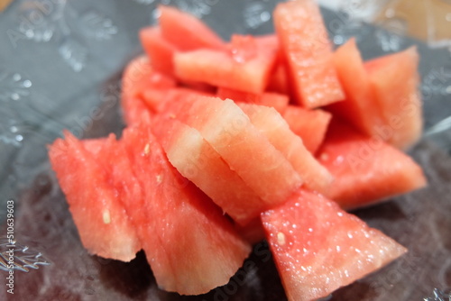 Seedless Watermelon Slices Ready to Eat. It is called "Karpuz Dilimleri" in Turkish.