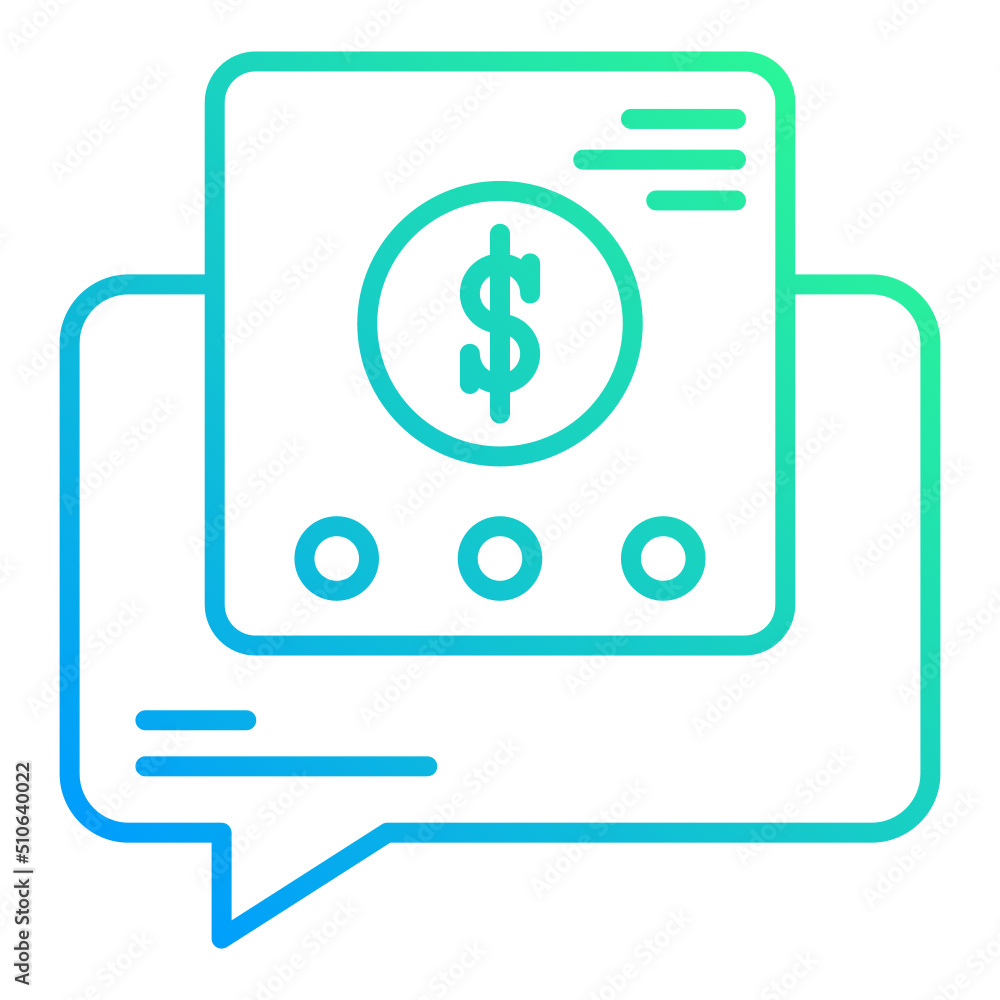 chat icon and financial report on transparent background chat icon and financial report on transparent background
