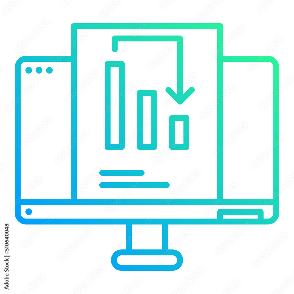 business loss icon on transparent background business loss icon on transparent background