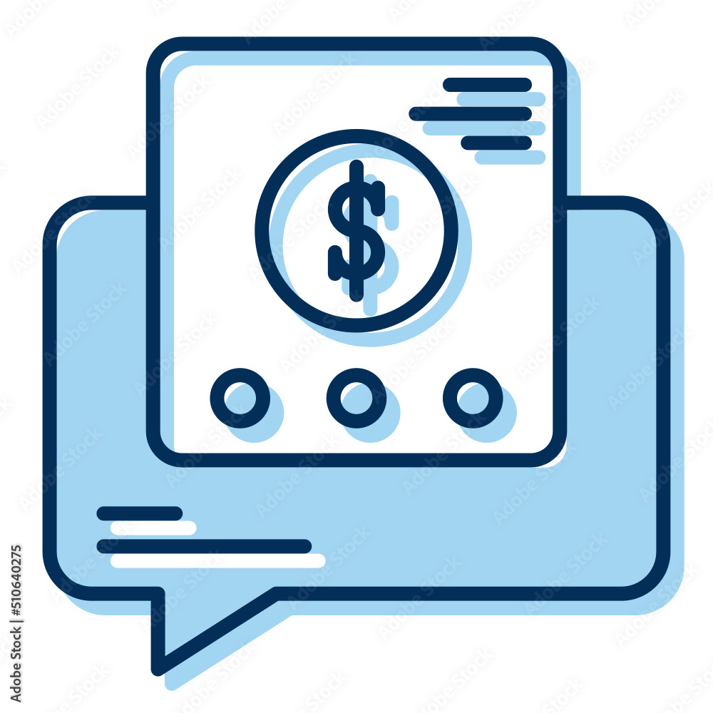 chat icon and financial report on transparent background chat icon and financial report on transparent background