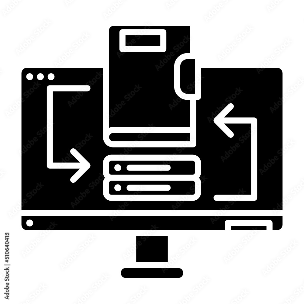 data sync icon on transparent background data sync icon on transparent background