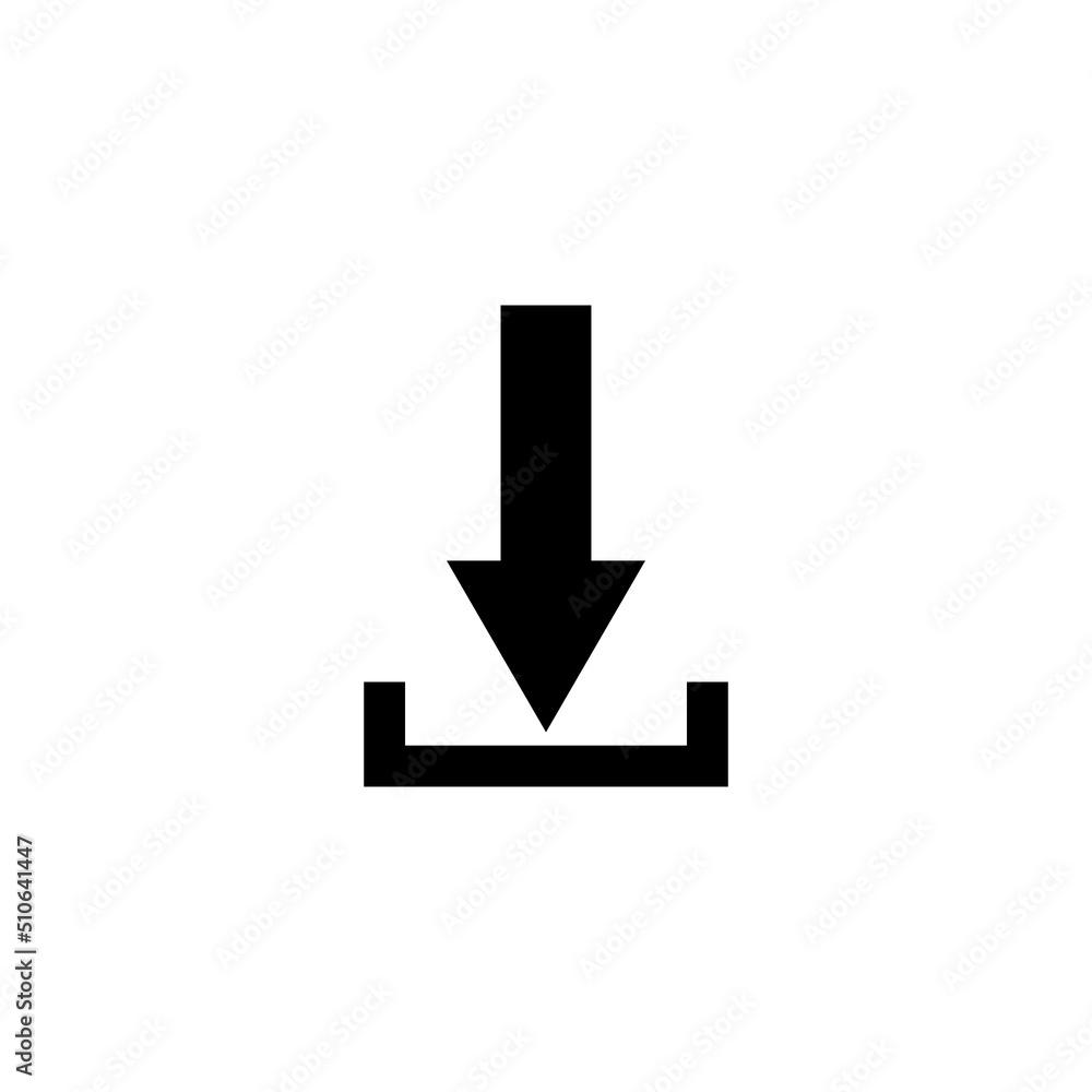 Down arrow icon vector. suitable for download icon, ui-ux, web, website, start up, pixel perfect. Solid icon style, glyph. Simple design illustration editable Down arrow icon vector. suitable for download icon, ui-ux, web, website, start up, pixel perfect. Solid icon style, glyph. Simple design illustration editable