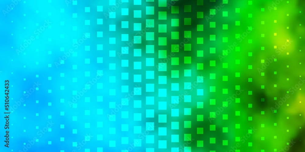 Light Blue, Green vector template with rectangles.