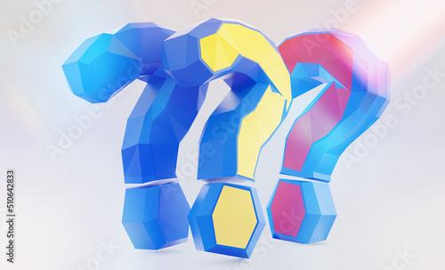 question marks symbol color...