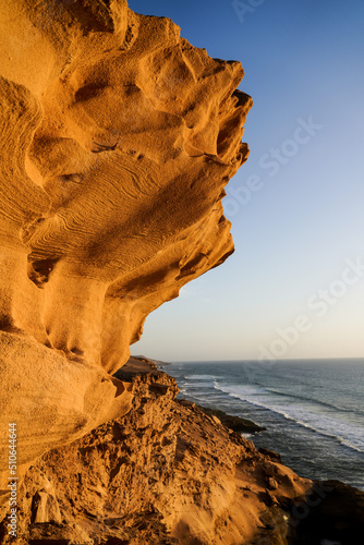 Sandy Beach and Rocks ,  Agadir Tamri Morocco 
