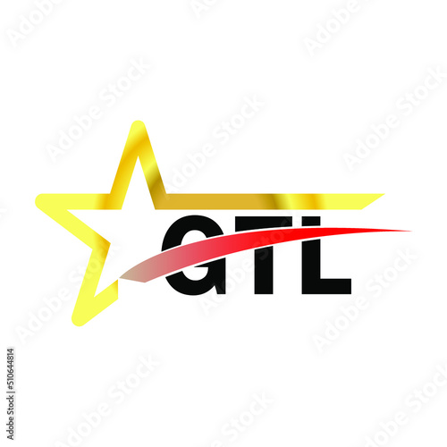 GTL letter logo design. GTL creative  letter logo. simple and modern letter logo. GTL alphabet letter logo for business. Creative corporate identity and lettering. vector modern logo   photo