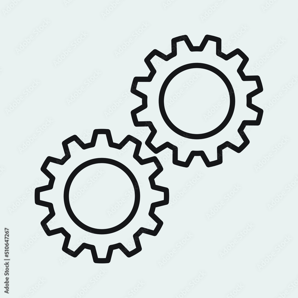 Gear icon vector for website symbol icon presentation Gear icon vector for website symbol icon presentation