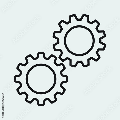 Gear icon vector for website symbol icon presentation