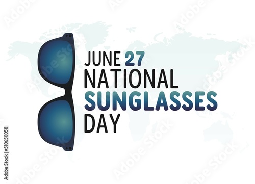 vector graphic of national sunglasses day good for national sunglasses day celebration. flat design. flyer design.flat illustration.