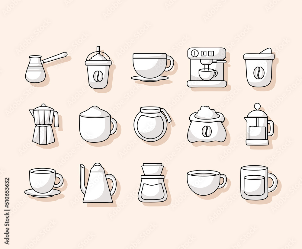 fifteen coffee items fifteen coffee items
