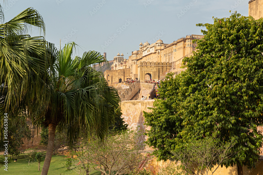 Vista del Fuerte de Jaipur, India.