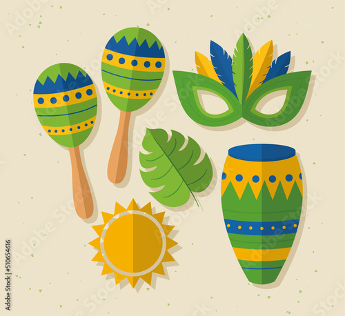 five brazilian items