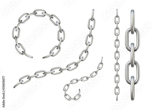 Vector metal chain photo