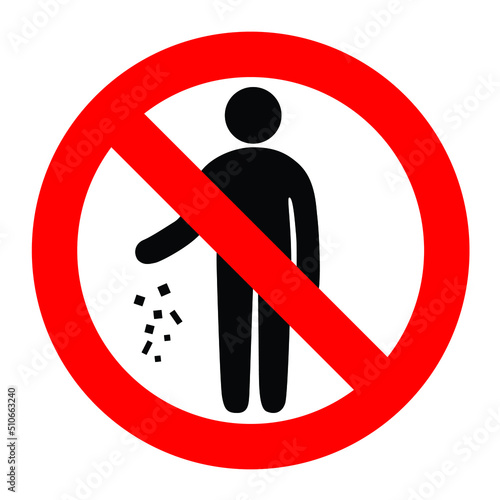 Do not litter sign
