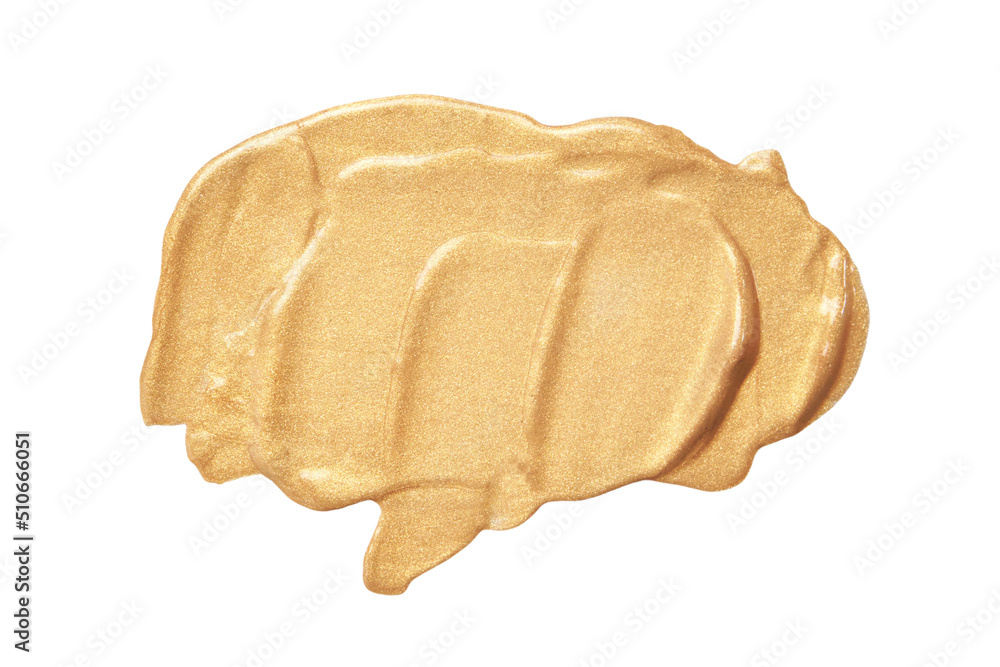 Face scrub smear texture. Cream skincare cosmetic. Organic stroke. Feet oily cleanser smudge. Particles in gel. White background. Top view. Yellow fluid treatment Face scrub smear texture. Cream skincare cosmetic. Organic stroke. Feet oily cleanser smudge. Particles in gel. White background. Top view. Yellow fluid treatment