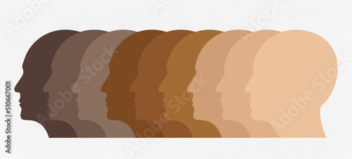 Schilderij op canvas National diverse or race diverse concept