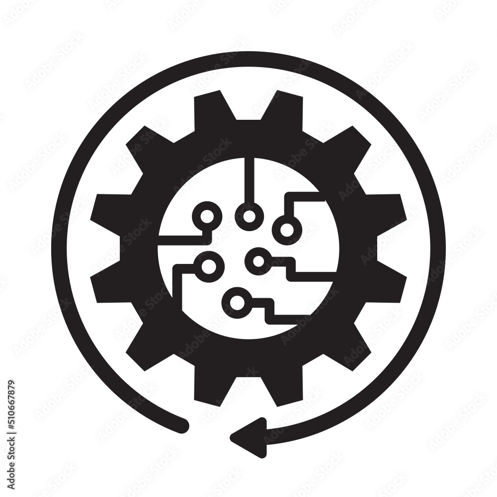 Digital operation icon Digital operation icon