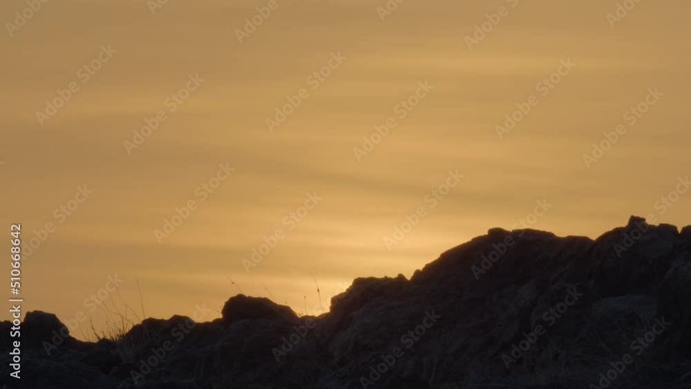Picturesque sunset over the hills Picturesque sunset over the hills