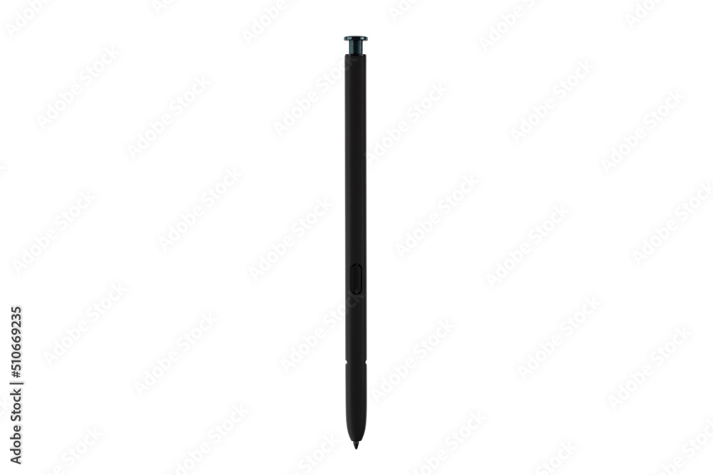 Stylus for smartphone on a white background. Pen for control and drawing on a smartphone and tablet. Stylus for smartphone on a white background. Pen for control and drawing on a smartphone and tablet.