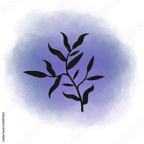 Boho watercolor background. Organic shapes, white background, invitation design, abstract.