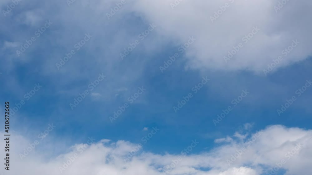 smooth white clouds in blue sky background. cloudy environment in the air. cloudscape timelapse 4k footage b-roll. natural energy high space. The climate change concept and greenhouse effect concept smooth white clouds in blue sky background. cloudy environment in the air. cloudscape timelapse 4k footage b-roll. natural energy high space. The climate change concept and greenhouse effect concept