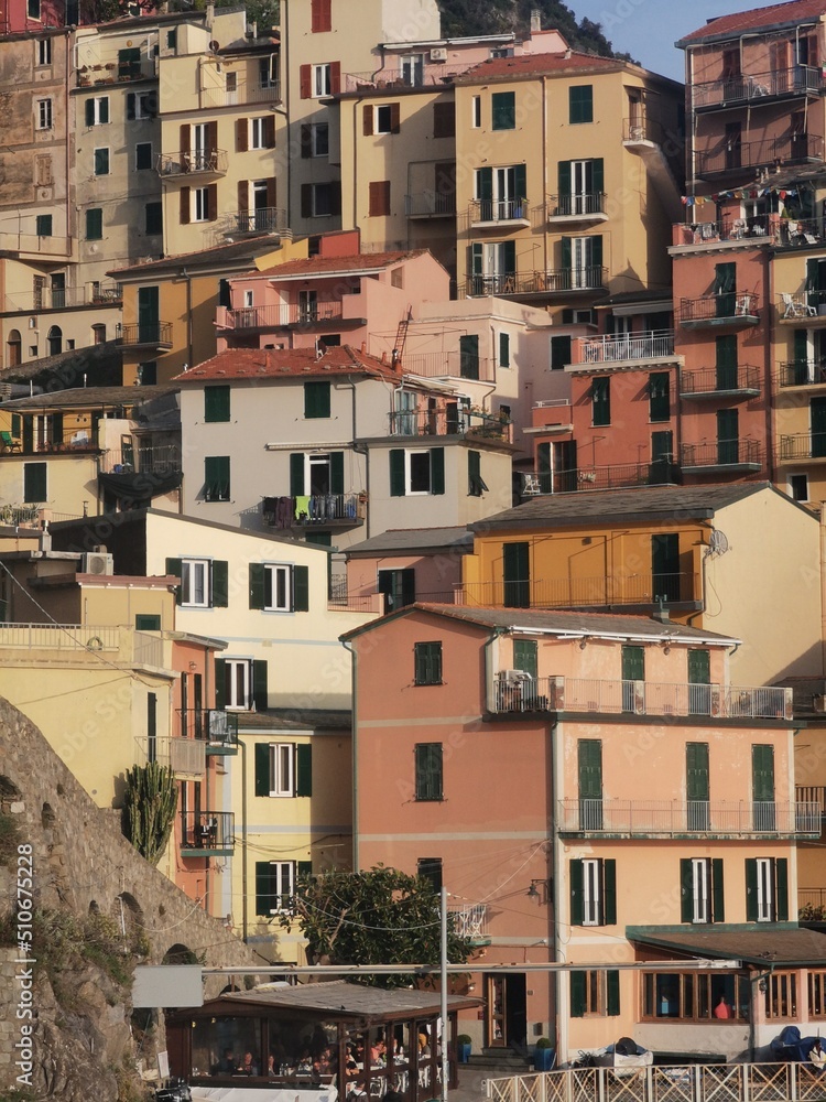 Manarola, Cinque Terre National Park, Liguria, Italy
Town of Manarola, Liguria, Italy.View of the colorful houses along the coastline of Cinque Terre area. Liguria, Italy.