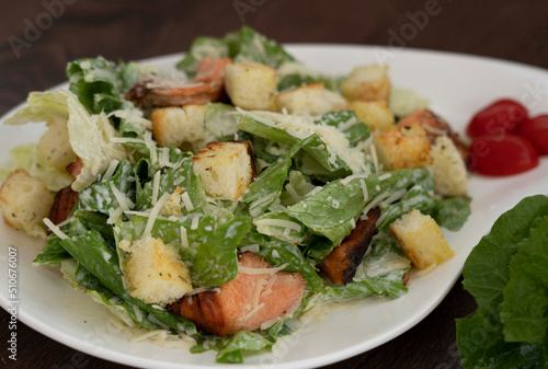 Caesar salad on a plate