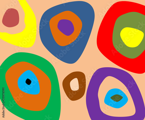 Abstract,round,colours,egg,circles