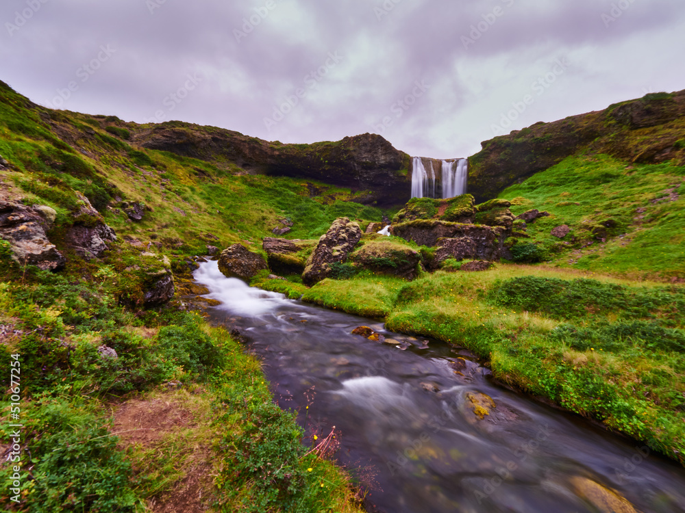 Cascada Sheep's Waterfall Islandia Norte Cascada Sheep's Waterfall Islandia Norte