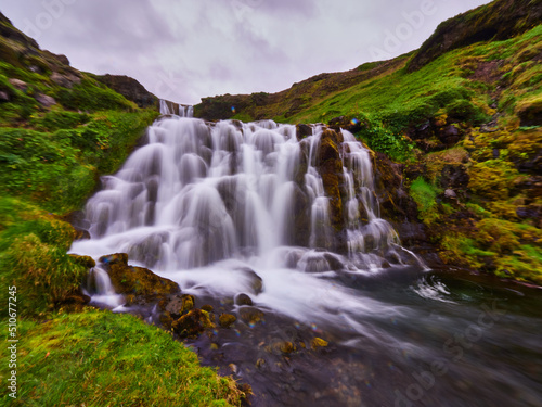 Cascada Sheep s Waterfall Islandia Norte