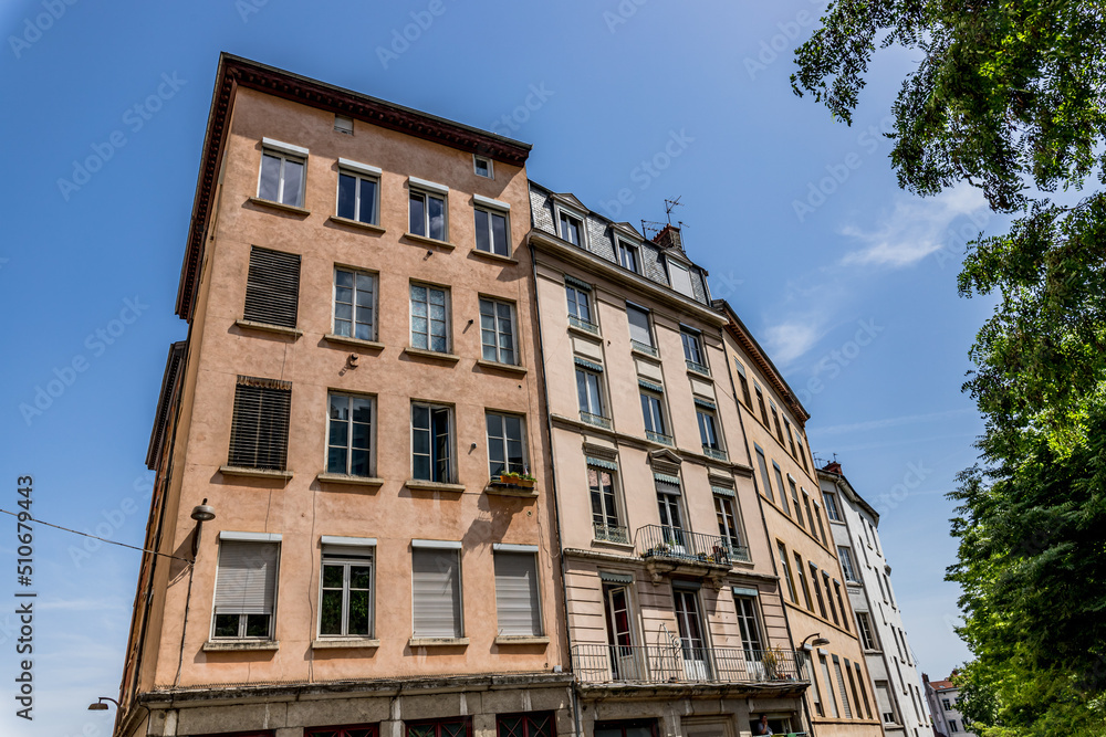 Dans les rues de la Croix Rousse à Lyon